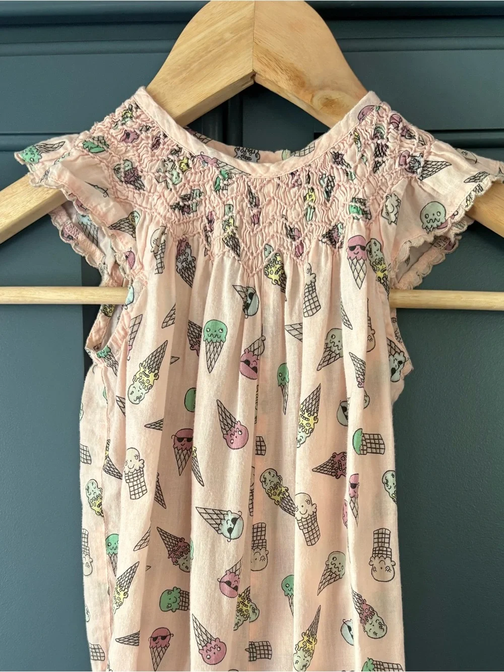 Stella McCartney Kids Pink Ice Cream-Print Romper - Picture 2 of 6